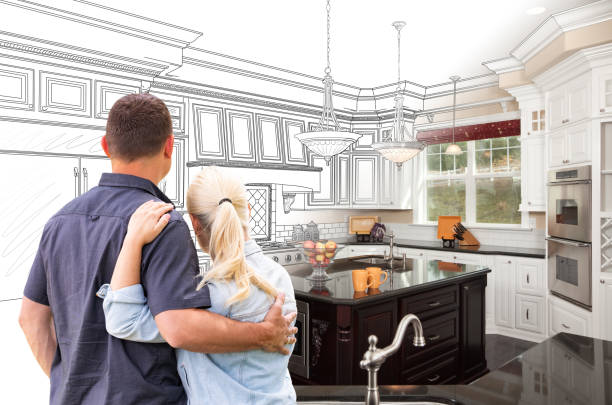 Professional Kitchen Island Installation technician working in Narberth, PA